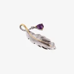 Feather Amethyst Pendant