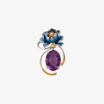 Peony Amethyst Pendant