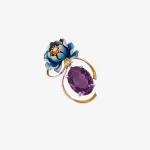 Peony Amethyst Pendant