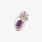 Peony Amethyst Pendant