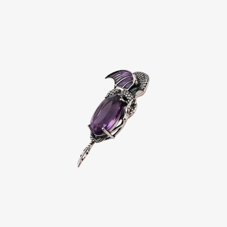 Python Pattern Amethyst Pendant