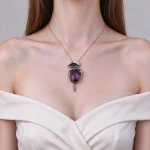 Python Pattern Amethyst Pendant