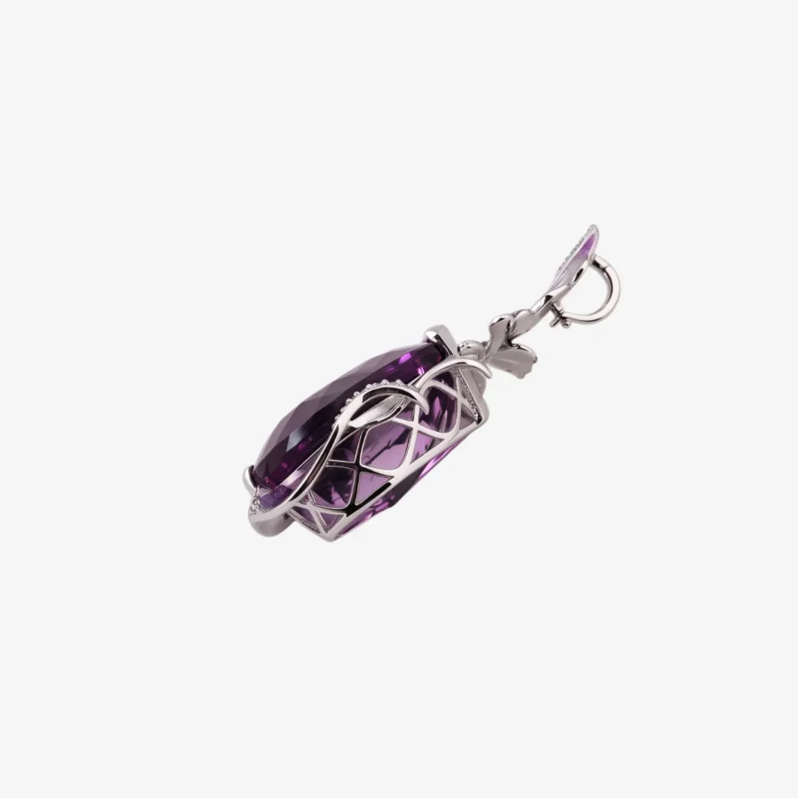 Stamen Musical Note Amethyst Pendant