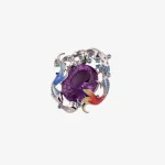 Heart Of The Ocean Amethyst Pendant