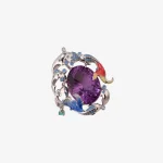 Heart Of The Ocean Amethyst Pendant