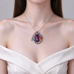 Heart Of The Ocean Amethyst Pendant