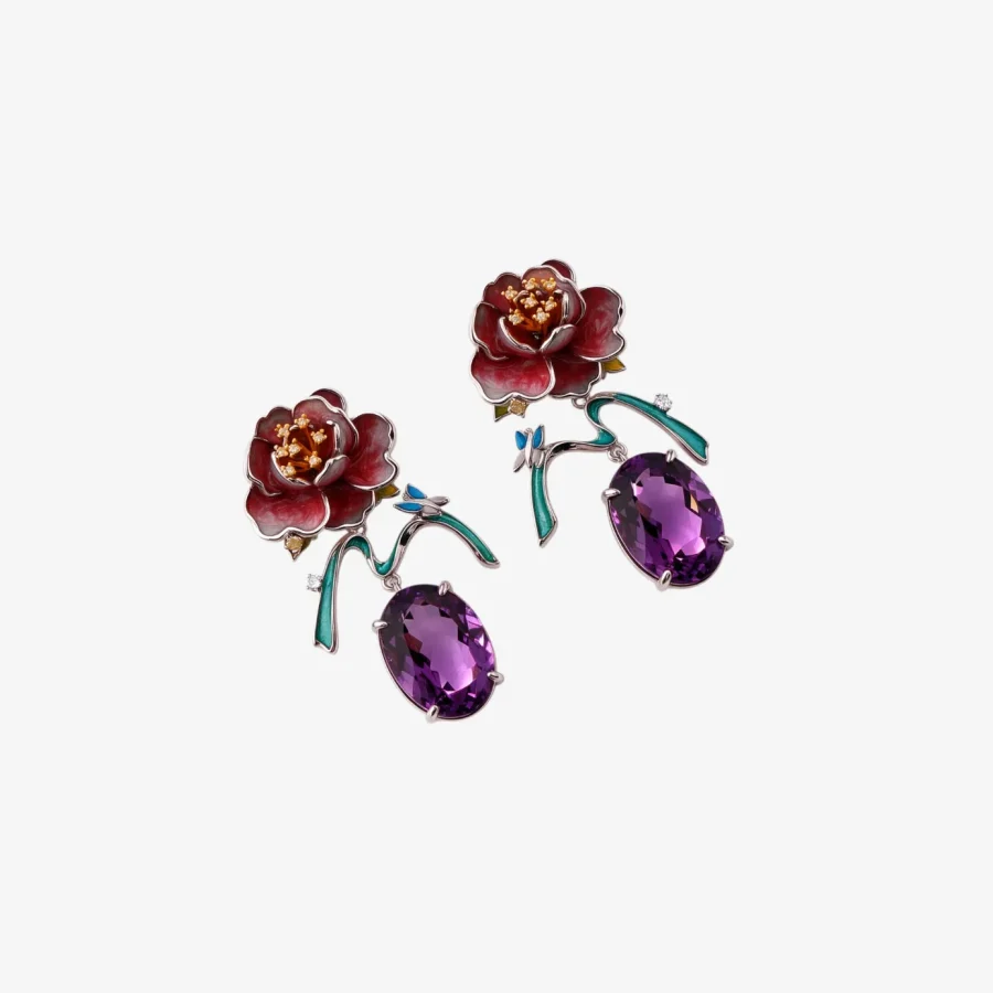 ZSJ050 C_10_04_2026 Peony Amethyst Earrings