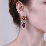 ZSJ050 D_10_04_2026 Peony Amethyst Earrings